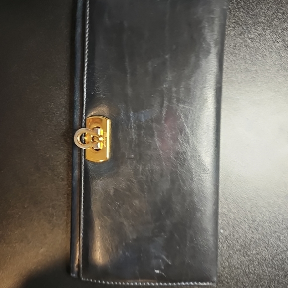 Salvatore Ferragamo Navy long wallet - Picture 6 of 7